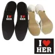 naklejki na buty i love her 2 szt