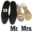 naklejki na buty mr i mrs 2 szt