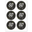 naklejki na koperty 50 urodziny glamur birthday 17x12 cm 6 szt