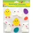 naklejki na okno kroliczki i kurczaczki zelowe aliga