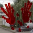 naklejki na szybe krwawe slady para rak partypal