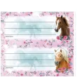 naklejki na zeszyt i love horses konie rozowe starpak 8 szt