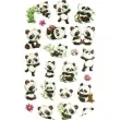 naklejki pandy i bambus mix titanum 22 szt