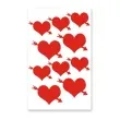 naklejki party serca ze strzala mix 10 szt