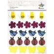 naklejki piankowe biedronki ptaszki i pszczolki titanum 22 szt