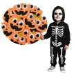 naklejki piankowe dynie halloween pomaranczowe arpex 12 szt