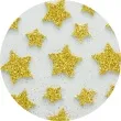 naklejki piankowe gwiazdki brokatowe zloty aliga 20 szt