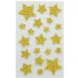naklejki piankowe gwiazdki brokatowe zloty aliga 20 szt