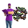 naklejki piankowe nietoperze halloween kolorowe arpex 12 szt