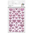 naklejki piankowe serca i serduszka z brokatem titanum 49 szt
