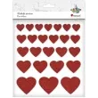naklejki piankowe serca w brokacie titanum 25 szt