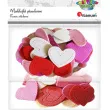 naklejki piankowe serduszka mix titanum 50 szt