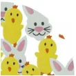 naklejki piankowe wielkanocne kurki i zajace brewis 24 szt