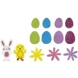 naklejki piankowe wielkanocne kwiaty i pisanki titanum 78 szt