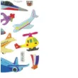 naklejki pojazdy latajace wypukle mix titanum 26 szt