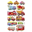 naklejki pojazdy miejskie wypukle mix titanum 14 szt