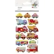 naklejki pojazdy miejskie wypukle mix titanum 14 szt