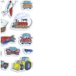 naklejki pojazdy rozne wypukle mix titanum 34 szt