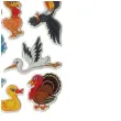 naklejki ptaki i ptaszki mix titanum 18 szt