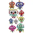 naklejki roboty z antenkami mix titanum 10 szt