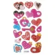 naklejki serca i klucze mix titanum 17 szt