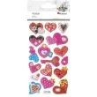 naklejki serca i klucze mix titanum 17 szt