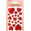 naklejki serca w brokacie aliga 20 szt