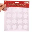 naklejki sniezynki zelowe biale aliga 19x19 cm