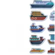 naklejki statki i kontenerowce mix titanum 24 szt