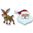 naklejki swiety mikolaj i renifery piankowe titanum 12 szt