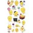 naklejki wielkanoc kurczaczki happy easter titanum 19 szt