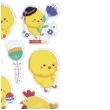 naklejki wielkanoc kurczaczki happy easter titanum 19 szt