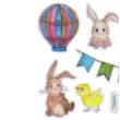 naklejki wielkanoc pisanki i zajaczki titanum 22 szt