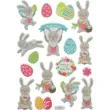 naklejki wielkanoc uroczy zajaczek titanum 17 szt
