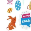 naklejki wielkanoc zajaczki wesolego alleluja titanum 30 szt