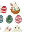 naklejki wielkanocne kroliczki i pisanki titanum 20 szt