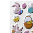 naklejki wypukle wielkanocne kroliczki i pisanki titanum 19 szt