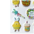 naklejki wypukle wielkanocne kurczaczki titanum 26 szt