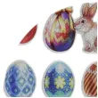 naklejki wypukle wielkanocne pisanki i zajace titanum