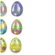 naklejki wypukle wielkanocne pisanki titanum 18 szt