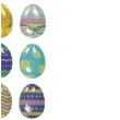 naklejki wypukle wielkanocne pisanki titanum 18 szt