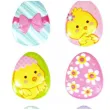 naklejki wypukle wielkanocne pisklaki na jajkach arpex