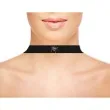 naszyjnik choker z pajakiem i rubinem czarny guirca