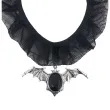 naszyjniki nietoperz z klejnotem choker czarny widmann