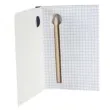 notes z olowkiem w kratke zielony kemis a6
