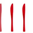 noze plastikowe classic czerwone partypal 10 szt
