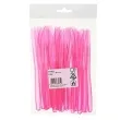 noze plastikowe fuksja transparentne 18 cm 24 szt