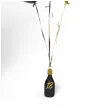 obciaznik do balonow butelka szampana liczba 18 czarny 120g
