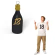 obciaznik do balonow butelka szampana liczba 18 czarny 120g