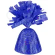 obciaznik do balonow foliowy holograficzny niebieski partypal 140g